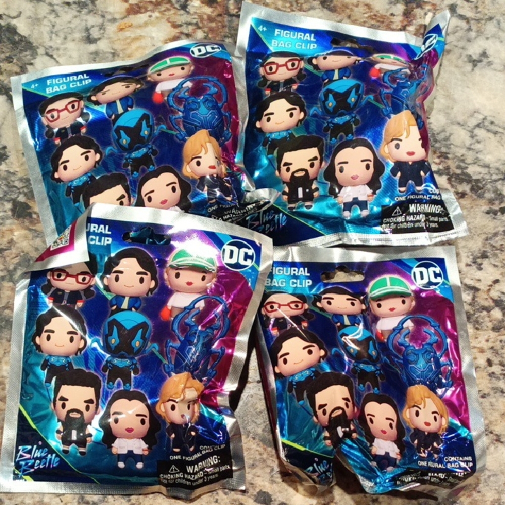 DC Multicolor Figural Bag Clips